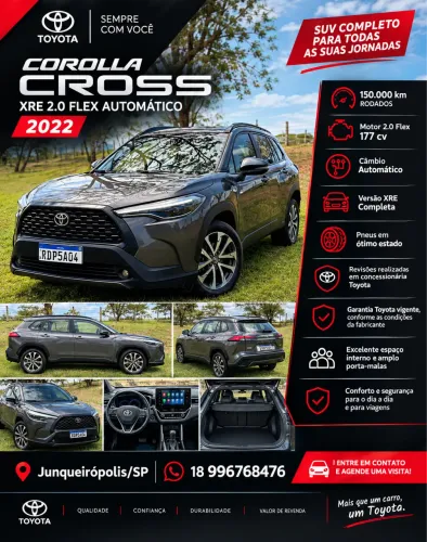 Toyota Corolla Cross XRE 2.0 16V Flex AUT 2022