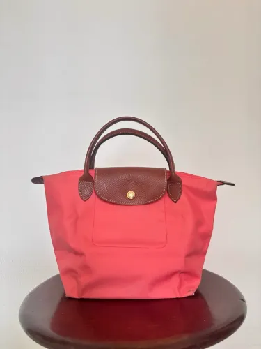 Bolsa Longchamp Rosa - Le Pliage, tamanho P