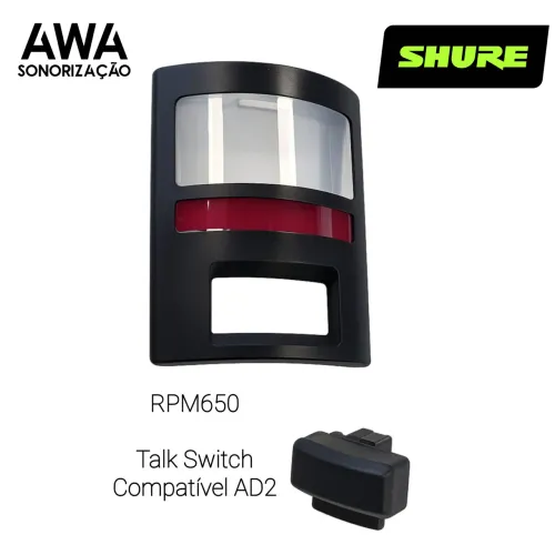 Botão Shure RPM650 Talk Switch - Para Linha Axient Digital Bastão AD2 (Talkback)