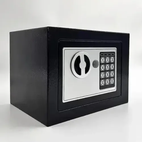 Cofre Eletrônico com Teclado, Senha, Chaves e Visor LED - Pronta entrega