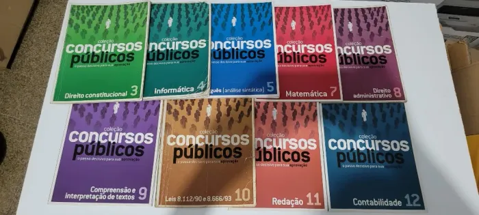 Coleção 9 livros Concurso Público