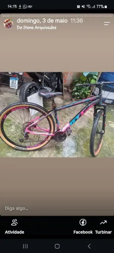 Bicicleta de corrida Aro 29 ,usada poucas vezes ,Rosa e Preta em perfeito estado