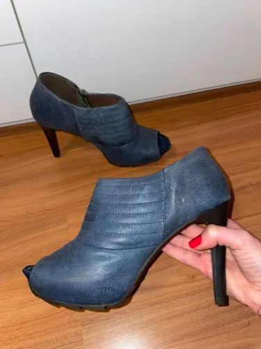 Sandália Ankleboot Ramarim 38 azul escuro