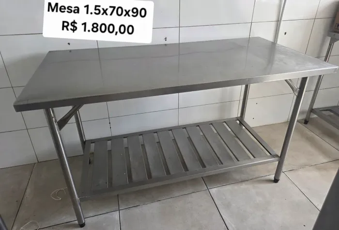 Mesa inox 1.5x70x90