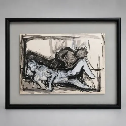 Quadro Desenho Original Edilson Viriato - Sedução II Te- Mist