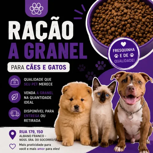 Ração cães e gatos