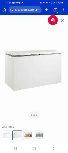 Freezer consul 528L 120v Estado de NOVO