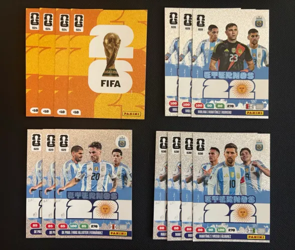 Set com 48 cards especiais Panini FIFA World Cup 2026 Adrenalyn XL