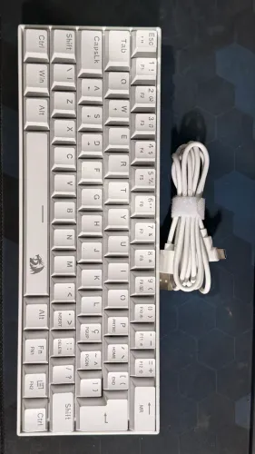 Teclado Mecânico Gamer Redragon Lakshmi Rainbow Preto, ABNT2 - K606R