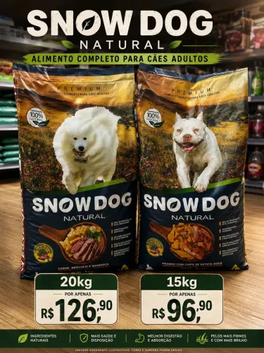 Ração SNOW dog 15kg e 20kg