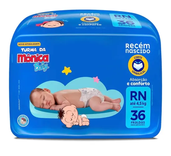 Fralda RN Turma da Mônica 