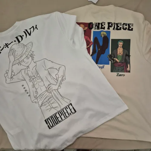 2 blusões One Piece GG - cores branco e bege (novos)