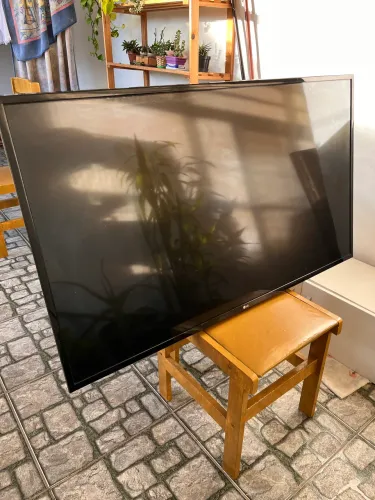 TV LG 49LH5700 com metade da tela com defeito