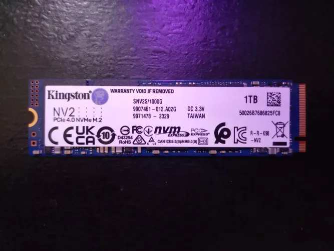 Ssd nvme 1tb - Kingston pcie 4.0