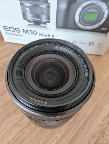 Lentes Ef-M: Lente Canon 18-55mm efm , Lente 50mm 1,8 7Artisans, adaptador Efm Ef-S