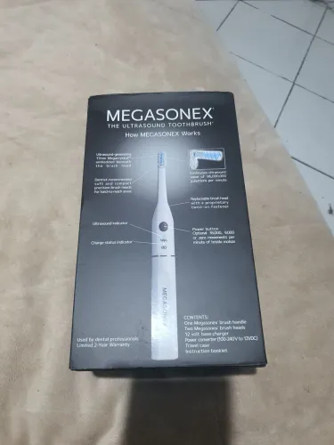 Escova de dentes ultrassônica Megasonex elétrica