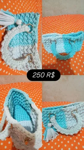 Vendo bolsas de crochê comprei de 300 reais posso negociar 