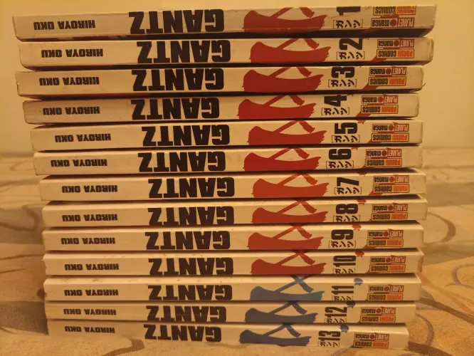 Mangá Gantz, volume 1 a volume 13