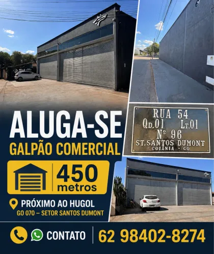 Aluga-se Galpão 