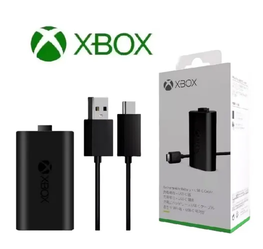 Bateria controle XBOX Original c/ cabo