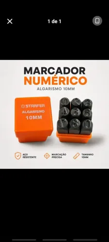 Marcador numérico metalon