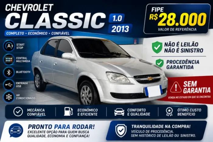 Chevrolet Classic Life/ls 1.0 VHC Flexp. 4P 2013
