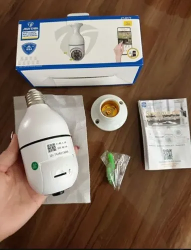Câmera Lâmpada Wi-Fi 360° ? Segurança e Monitoramento pelo Celular