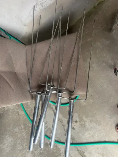 Vendo 5 espeto de inox para galeteria