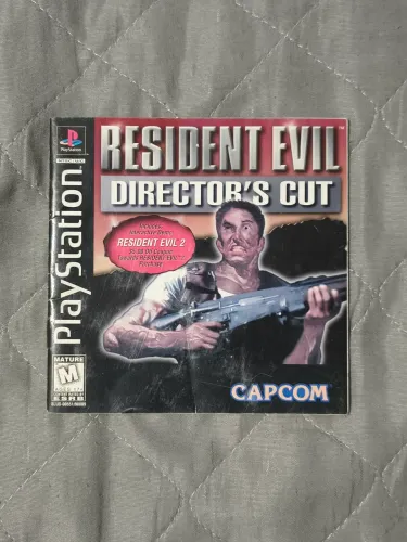 Capa / Manual Resident Evil 1 + Demo RE2 Director's CUT AMERICANO - Cartão Resposta OK