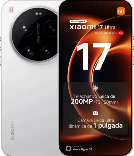 Xiaomi 17 Ultra White, Versão Global, 512GB e 16GB RAM + 16GB estendida. 