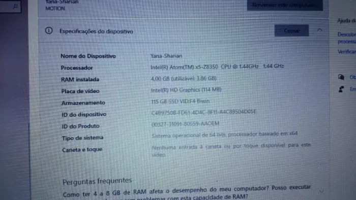 Notebook Positivo Intel Atom x5z8350 1.44GHZ - ideal para estudos e tarefas básicas
