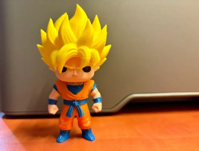 Funko Pop Goku SJ1 - Dragon Ball - Impressão 3d Pintado a mão 
