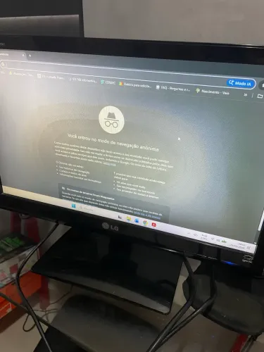 Tela LG com avaria 