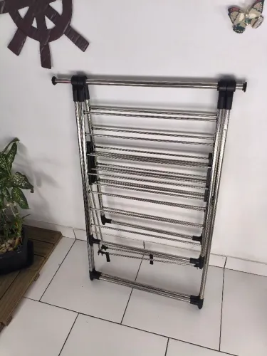 Varal retrátil inox grande