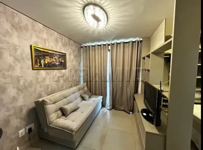 Studio mobiliado com 35,08m², bairro Jardim Botânico, Zona Sul de Ribeirão Preto/SP.