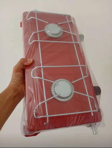 Fogão Master, 2 bocas, vermelho, novo.