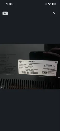 TV LG 42P com defeito