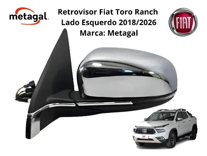 Retrovisor Fiat Toro Ranch 2018 2019 2020 2021 2022 2023 Le (Usado)