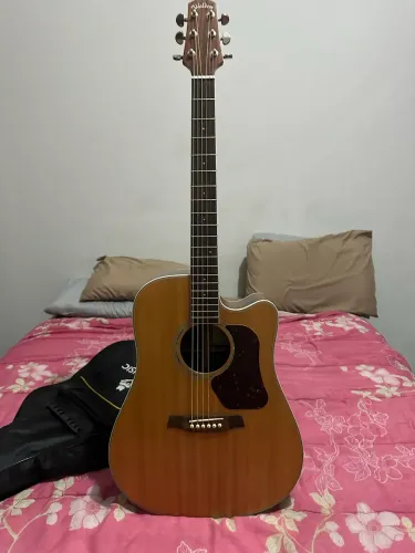 Violão Walden D600CE - TAMPO SÓLIDO/ÚNICO - Avalio troca por violão novo ou seminovo