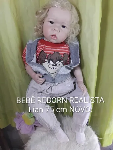 BEBÊ REBORN REALISTA LIAN 75 CM NOVO