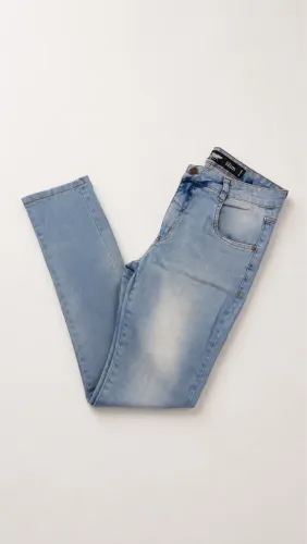Calça Jeans Alvenaria Slim Masculina Azul Clara - Tam. 40
