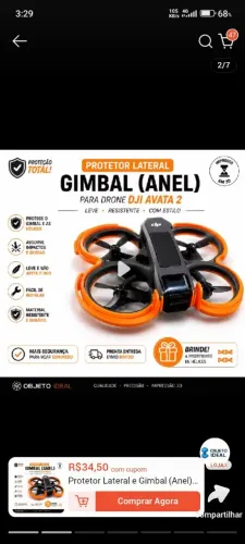 Protetor para drone DJI avata 2