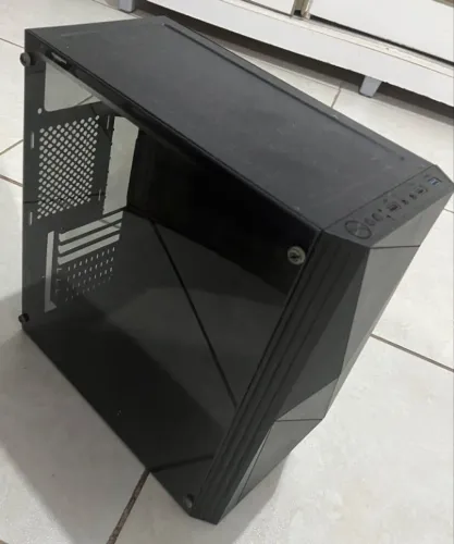 Gabinete Gamer Aigo Rainbow 2 Preto Lateral Acrilico