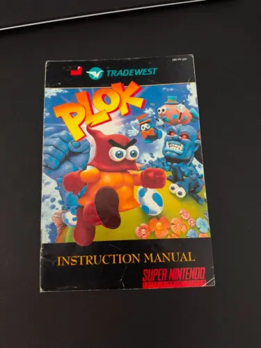 Manual Plok Super Nintendo Original