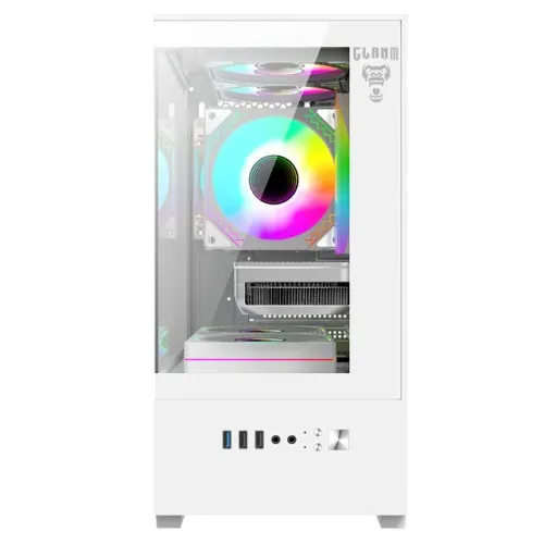 Gabinete Gamer ITX Matx Megalon Snow Branco