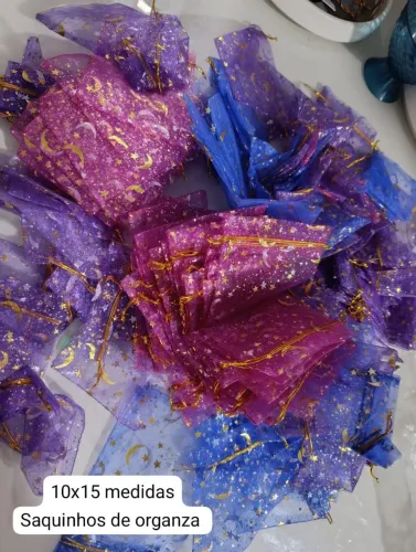 Saquinhos de organza personalizados 30 uni