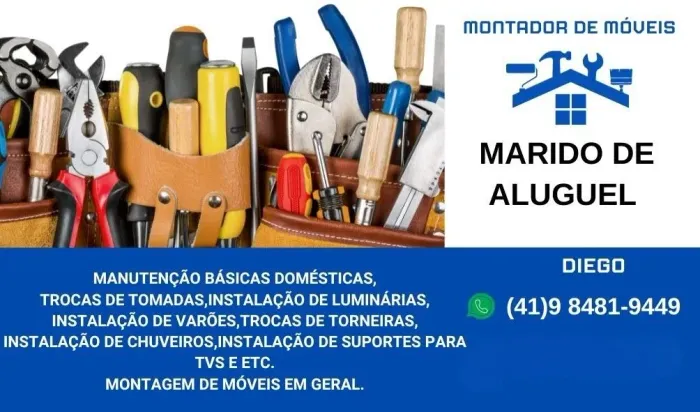 montador de Móveis (conserto de Móveis e instalação de Tvs)