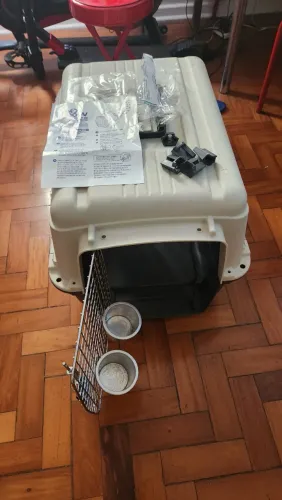 Caixa de transporte Caes e Gatos tam M GoMoov (uma vez utilizada)
