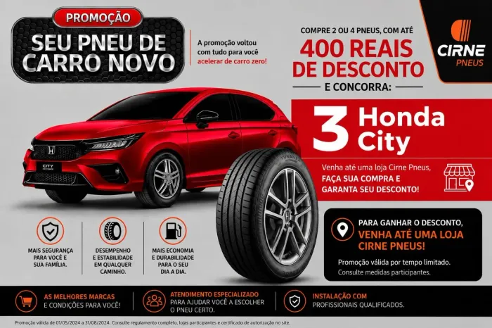 Pneus de altíssima qualidade Bridgestone e Firestone
