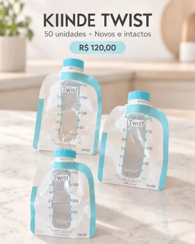 Saquinho para armazenar leite materno